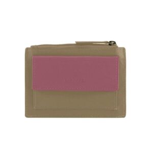 ➤ Monedero CACHAREL · Tarjetero monedero · En Piel · Combinado colores